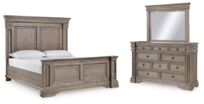 Cama King, tocador y espejo Blairhurst