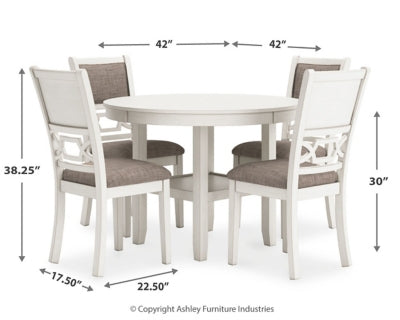 Erinberg Dining Table and 4 Chairs (Set of 5)