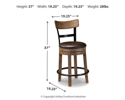 Pinnadel Counter Height Bar Stool
