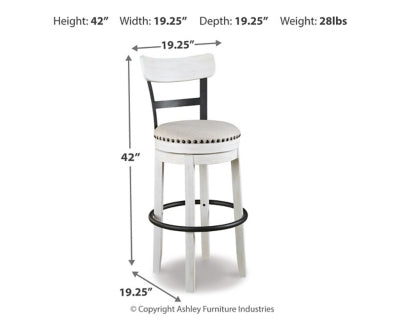 Valebeck Bar Height Bar Stool