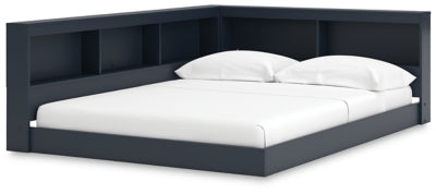 Cama con almacenaje para librería Simmenfort