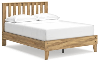 Cama con plataforma Bermacy con panel completo