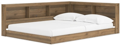 Cama Deanlow Full con Estantería de Almacenamiento