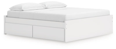 Cama con plataforma Onita King con 1 espacio de almacenamiento lateral