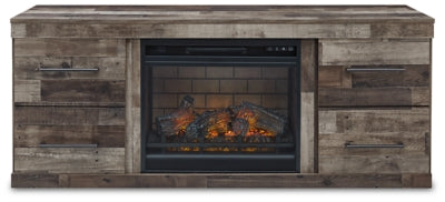 Mueble para TV Derekson con chimenea eléctrica