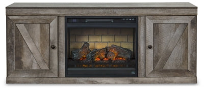 Mueble de TV Wynnlow con chimenea eléctrica