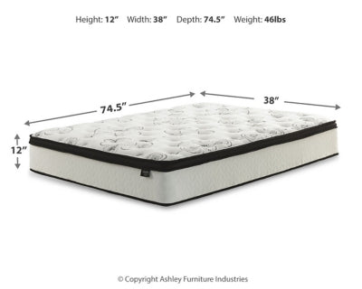 Chime 12 Inch Hybrid Twin Mattress in a Box