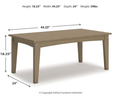 Hyland Wave Outdoor Coffee Table