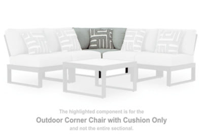 Sillón de esquina de exterior Beachloft con cojín
