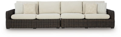 Kimora Loveseat de exterior con cojín, con apoyabrazos derecho e izquierdo (juego de 2)