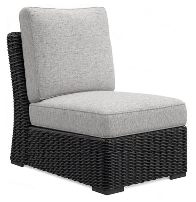 Sillón sin reposabrazos para exterior Beachcroft con cojín