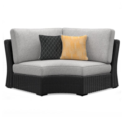 Sillón esquinero curvo de exterior Beachcroft con cojín
