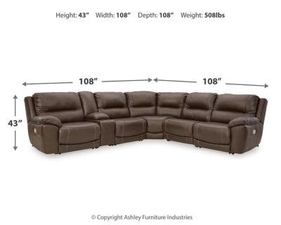 Dunleith 5-Piece Power Reclining Sectional
