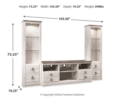 Willowton 3-Piece Entertainment Center