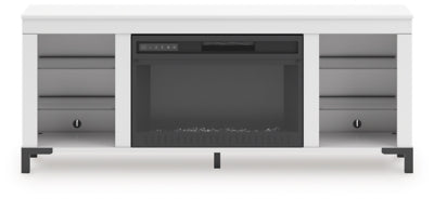 Mueble de TV Brollevi de 60" con chimenea eléctrica
