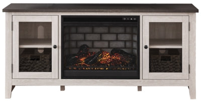 Mueble para TV Dorrinson de 60" con chimenea eléctrica