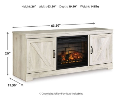 Bellaby 63" TV Stand with Electric Fireplace