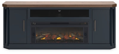 Mueble para TV Landocken de 83" con chimenea eléctrica