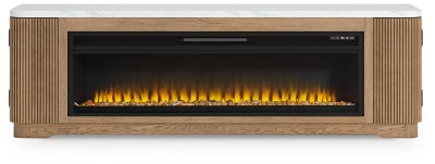 Mueble de TV Camdill de 80" con chimenea eléctrica