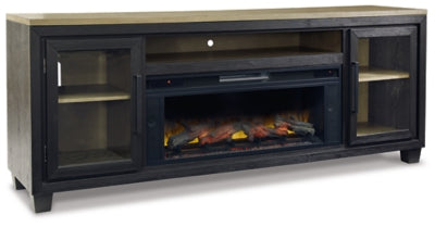 Mueble para TV Foyland de 83" con chimenea eléctrica