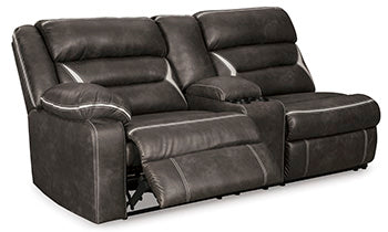 Kincord Left-Arm Facing Power Reclining Sofa with Console