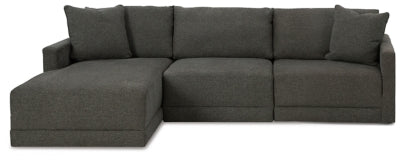 Seccional Evey de 3 piezas con chaise longue