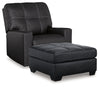 Barlin Mills Recliner and Oversized Accent Ottoman
