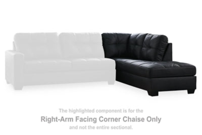 Chaise esquinera Barlin Mills con brazo derecho