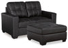 Barlin Mills Loveseat and Oversized Ottoman
