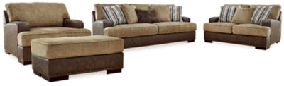 Alesbury Sofa, Loveseat, Oversized Chair and Ottoman