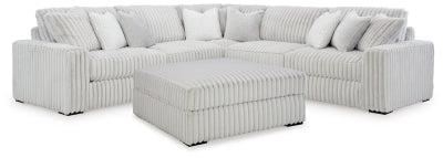 Stupendous 3-Piece Sectional and Ottoman