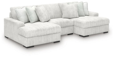 Stupendous 3-Piece Sectional with Double Chaise