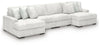 Stupendous 4-Piece Sectional with Double Chaise