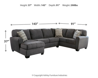 Ambee 3-Piece Sectional with Chaise