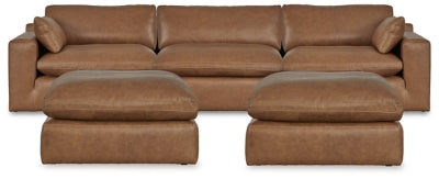 Emilia 3-Piece Sectional and 2 Ottomans