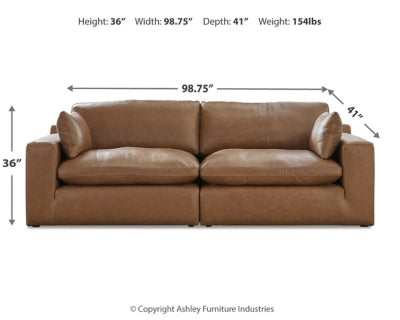 Emilia 2-Piece Sectional Loveseat