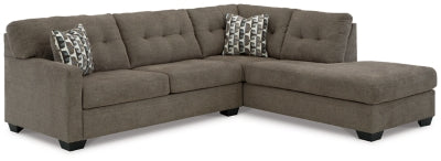 Seccional Mahoney de 2 piezas con chaise longue