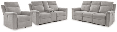 Sofá, sofá de dos plazas y sillón reclinable eléctricos Barnsana