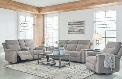 Barnsana Power Reclining Sofa, Loveseat and Recliner