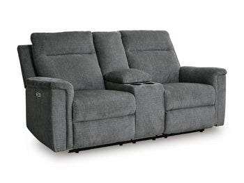 Barnsana Power Reclining Loveseat with Console