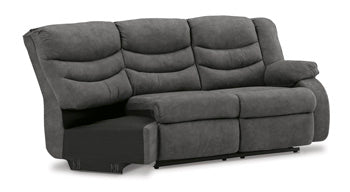Partymate Right-Arm Facing Reclining Loveseat with Half Wedge