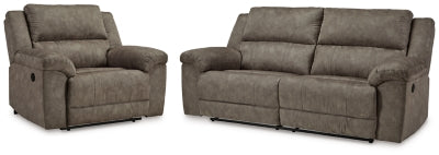 Sofá reclinable Laresview y sillón reclinable grande