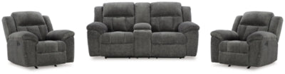 Frohn Reclining Loveseat with Console and 2 Recliners
