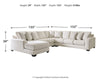 Lerenza 4-Piece Sectional with Chaise