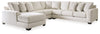 Lerenza 4-Piece Sectional with Chaise