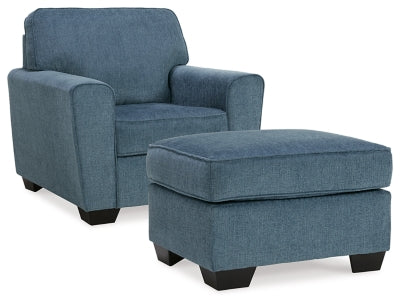 Sillón y otomana Cashton