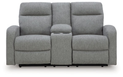 Moreau Place Reclining Loveseat with Console