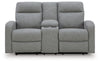 Moreau Place Reclining Loveseat with Console