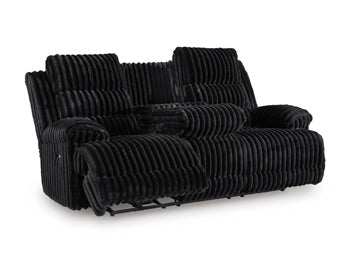 Technique Power Reclining Sofa with Drop Down Table