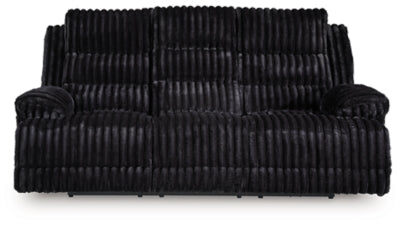 Technique Power Reclining Sofa with Drop Down Table